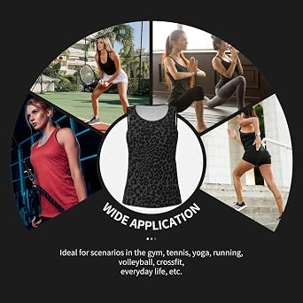 Women's Quick Dry Workout Tank Tops Sleeveless for Athletic Running Yoga Gym Exercise