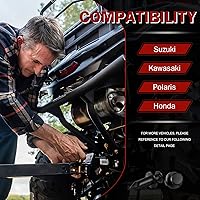 Vista 2 de moveland 120 clips de guardabarros UTV ATV de 0.315 in, abrazaderas de sujeción compatibles con RZR Kawasaki TRX Honda Suzuki y más, incluye