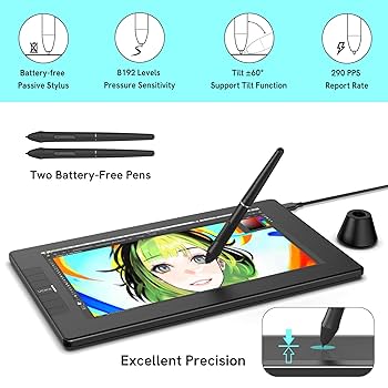 Amazon.com: VEIKK VK1200 11.6 inch Drawing Tablet with