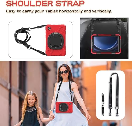 Miniatura 172 de Funda resistente para Galaxy Tab S10 Ultra 2024/S9 Ultra 2023/S8 Ultra 2022, funda híbrida resistente con soporte para bolígrafo S, funda a prueba