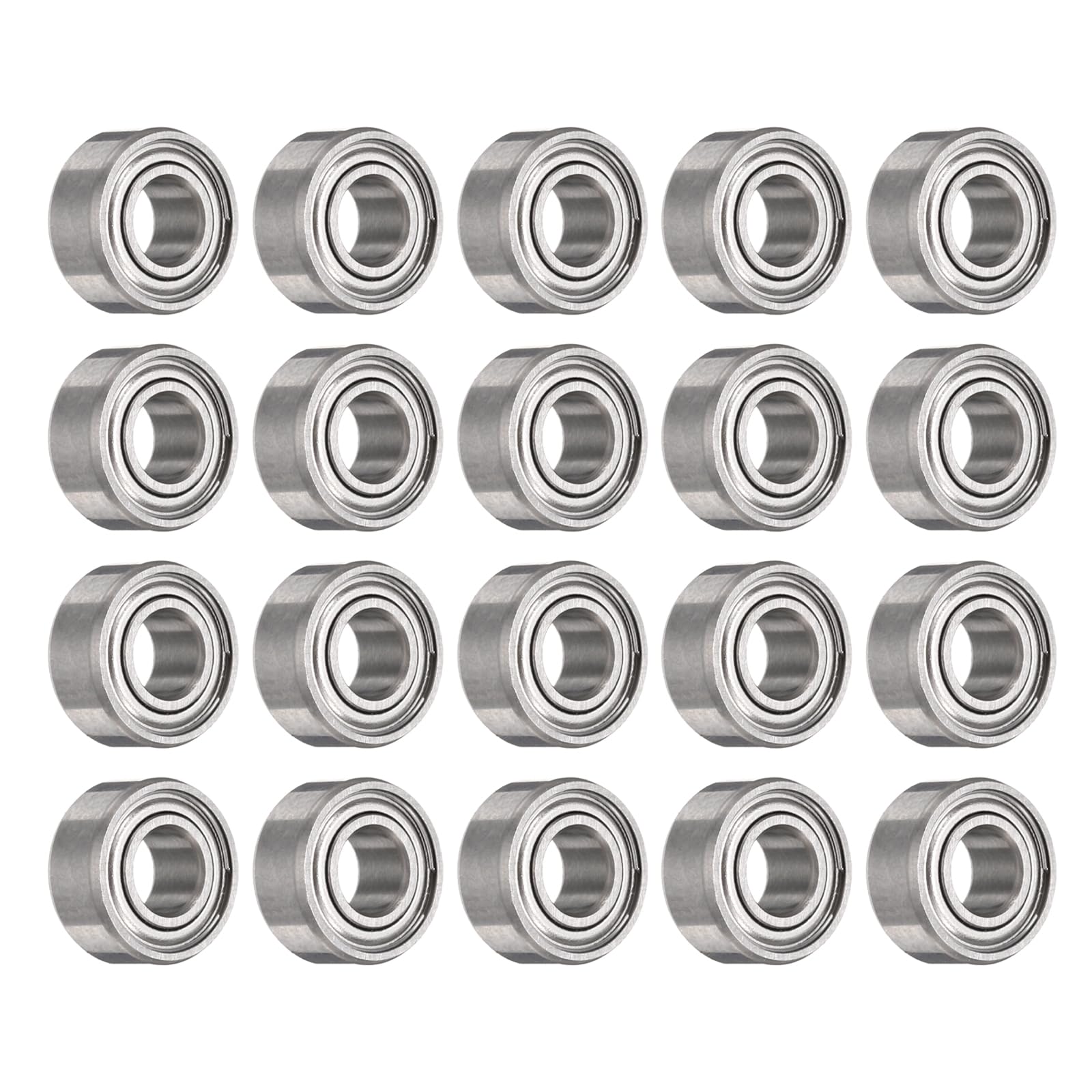 QUARKZMAN 20 szt. 684ZZ Łożysko 4x9x4mm, podwójne ekranowane łożysko ze stali chromowanej, łożyska kulkowe z głębokim rowkiem, P6 (ABEC 3)