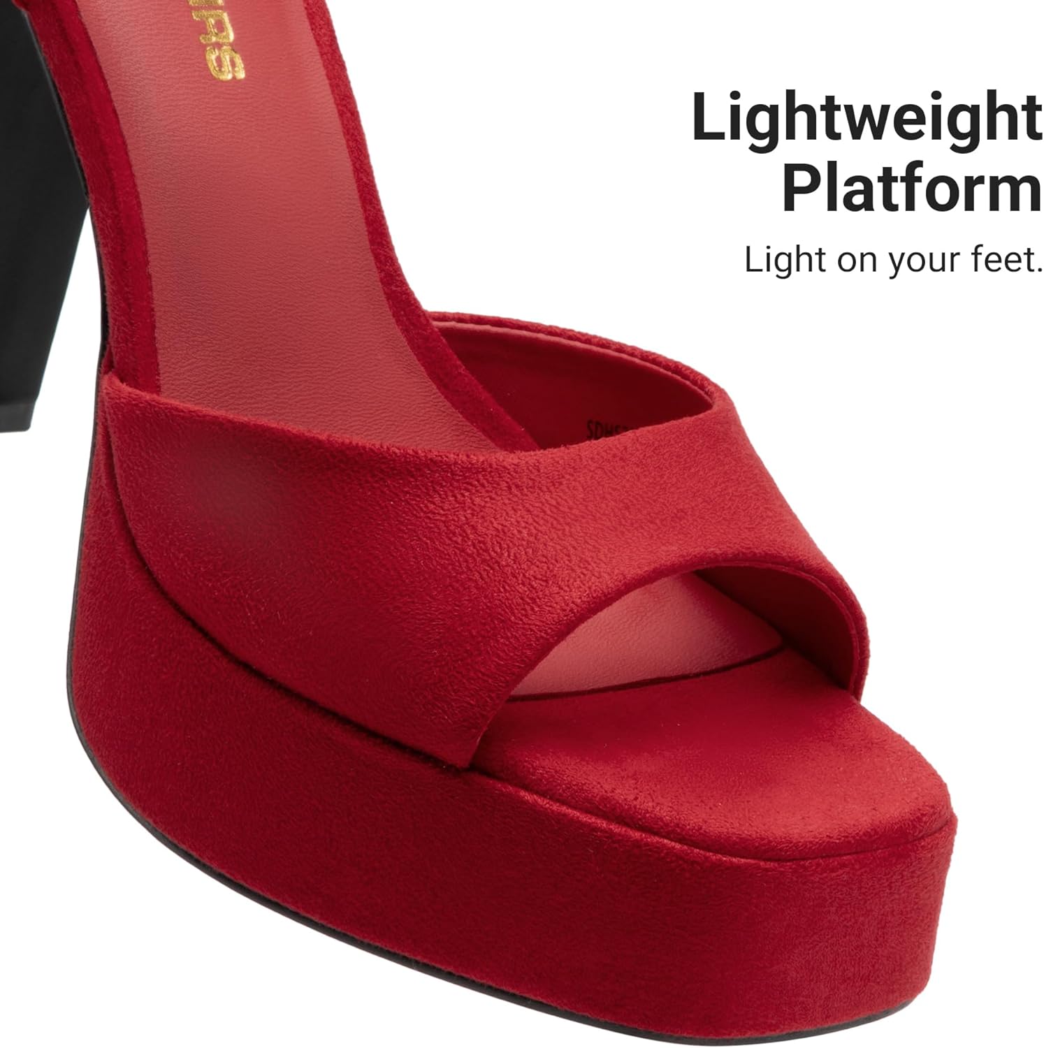 DREAM PAIRS Platform Heels for Women, Square Toe Chunky High Heels Ankle Strap Sandals for Wedding Party Formal Event - Image 9