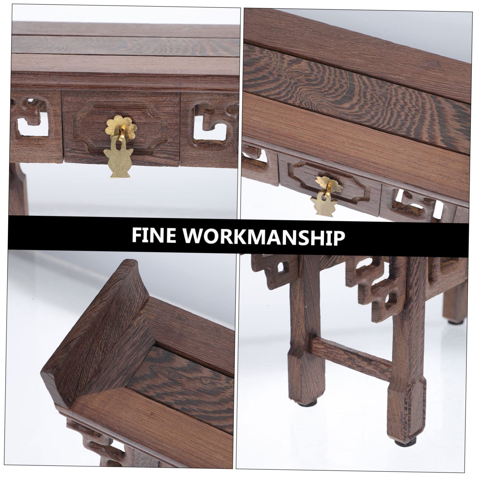 Base de Exhibición de Madera Maciza para Macetas y Figuras Pequeñas, Estable y Resistente, Estilo Rústico Chic Adecuado para Decoración Hogar y Museos