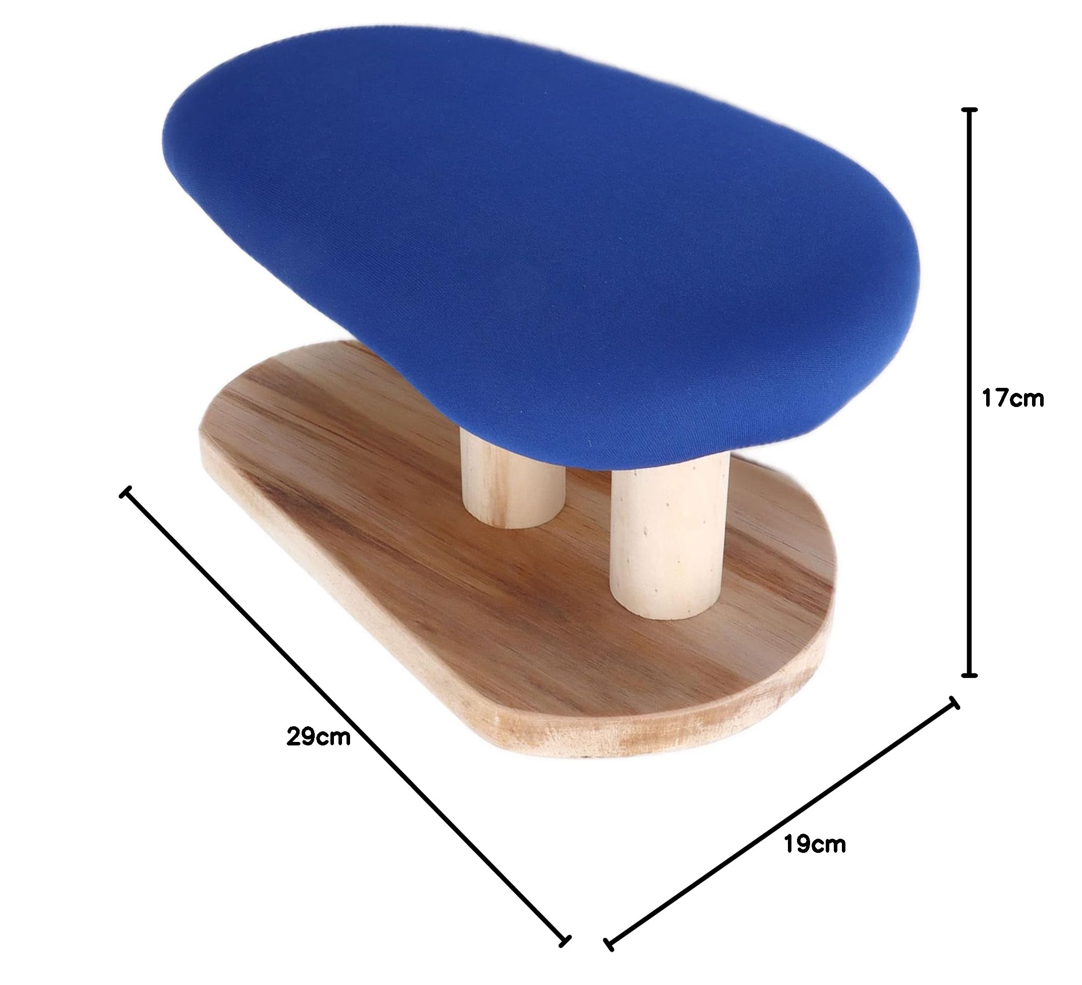 lyrlody Tabla de Planchar Doméstica con Borde Elástico, Forma Redonda, Material de Madera, Mesa de Costura