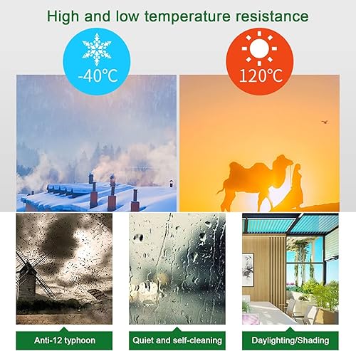Miniatura 5 de Toldo curvado para ventana delantera, refugio de protección contra la lluvia y la nieve, para patio al aire libre, cubierta de policarbonato