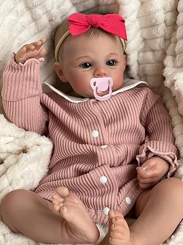 Cute Newborn Reborn Baby Doll 19 inch Lifelike Reborn Silicone Baby Girl Soft Weighted Body Realistic Sweet Baby Reborn Toddler Handmade Doll Sets Cute Newborn Reborn Baby Doll 19 inch Lifelike Reborn Silicone Baby Girl Soft Weighted Body Realistic Sweet Baby Reborn Toddler Handmade Doll Sets