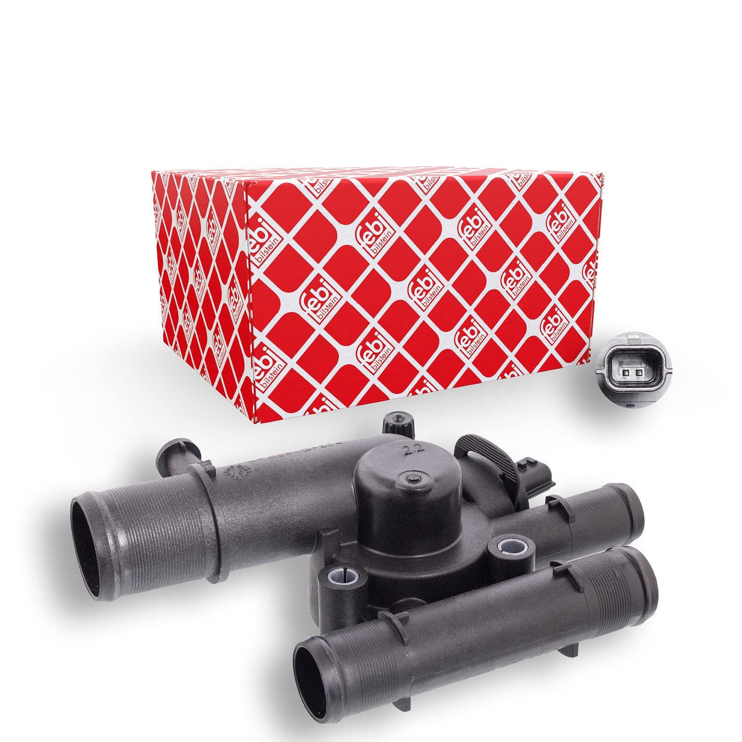 Febi bilstein 106201 Thermostat avec boîtier et joint de température | Compatible avec: RENAULT GRAND SCÉNIC II, MEGANE II, MEGANE II Coupé-Cabriolet, MEGANE II Kombi, MEGANE II Stufenheck