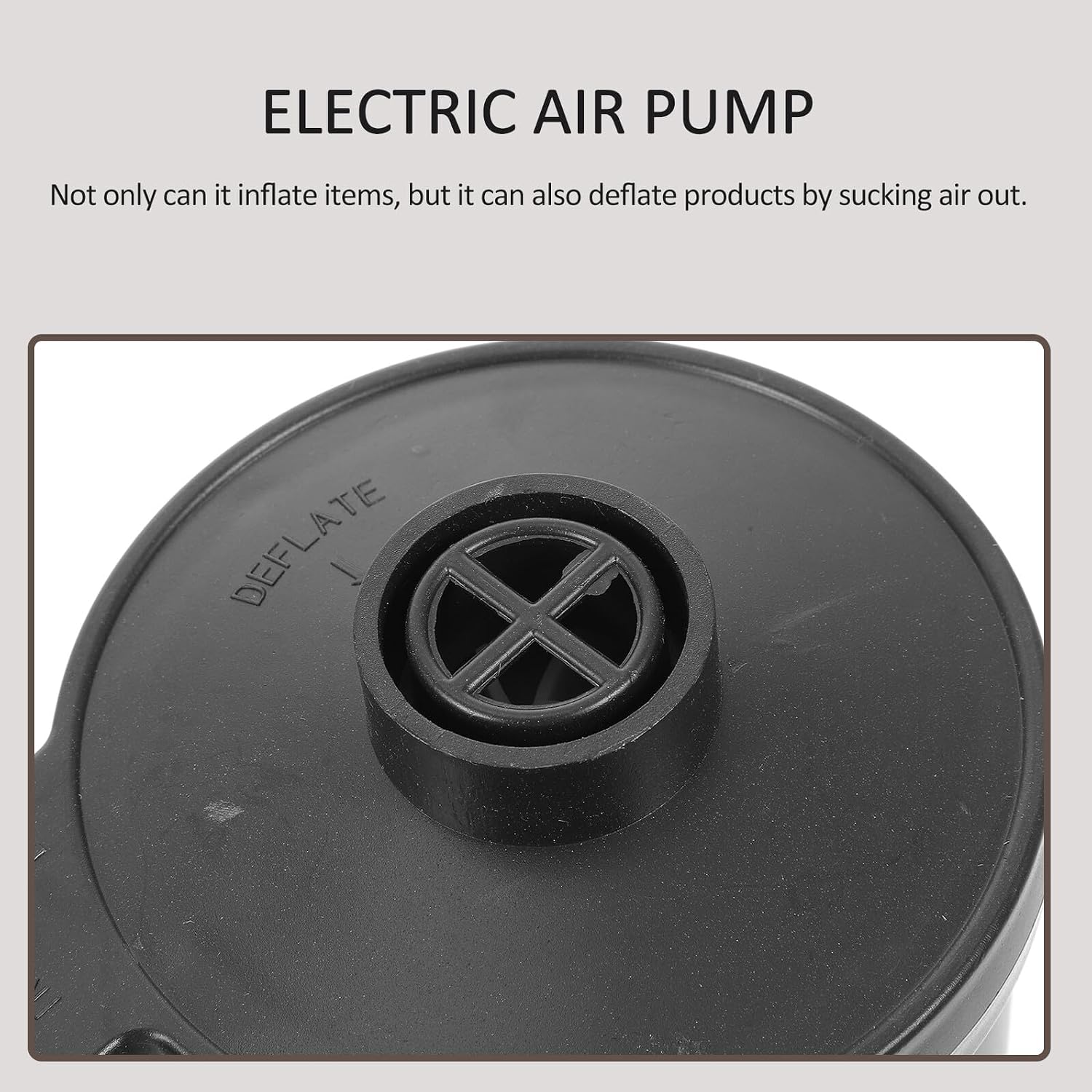 STAHAD Portable Electric Air Mattress Pump US Plug Lightweight Inflator Deflator for Inflatables Air Bed Pool Camping