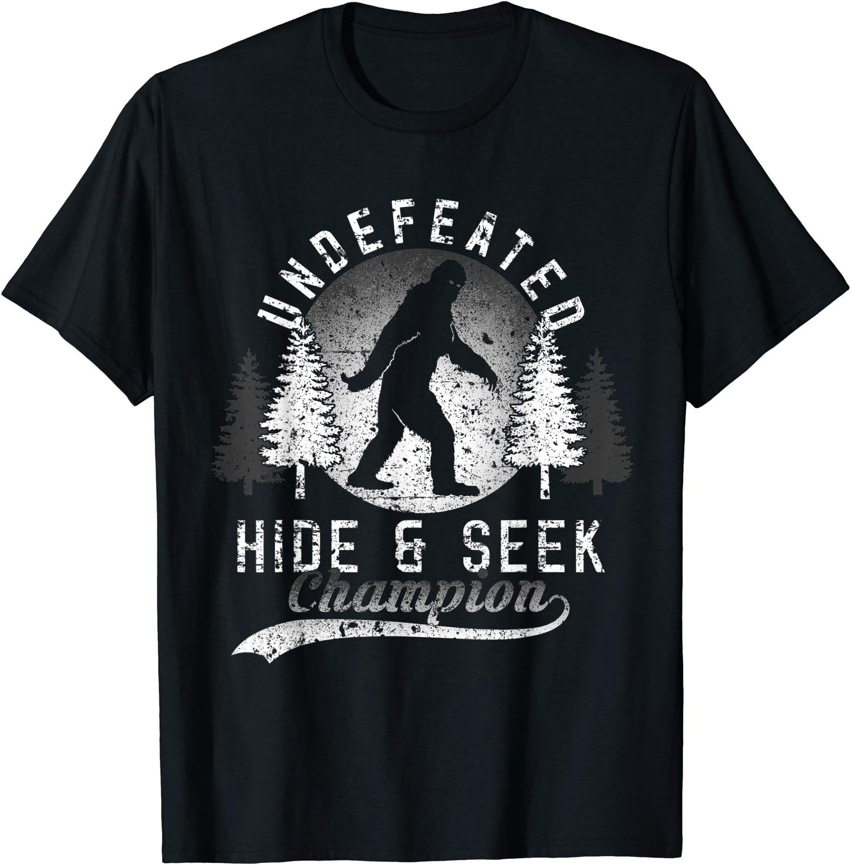 Limited Edition of Bigfoot Undefeated Hide & Seek Sasquatch T-Shirt