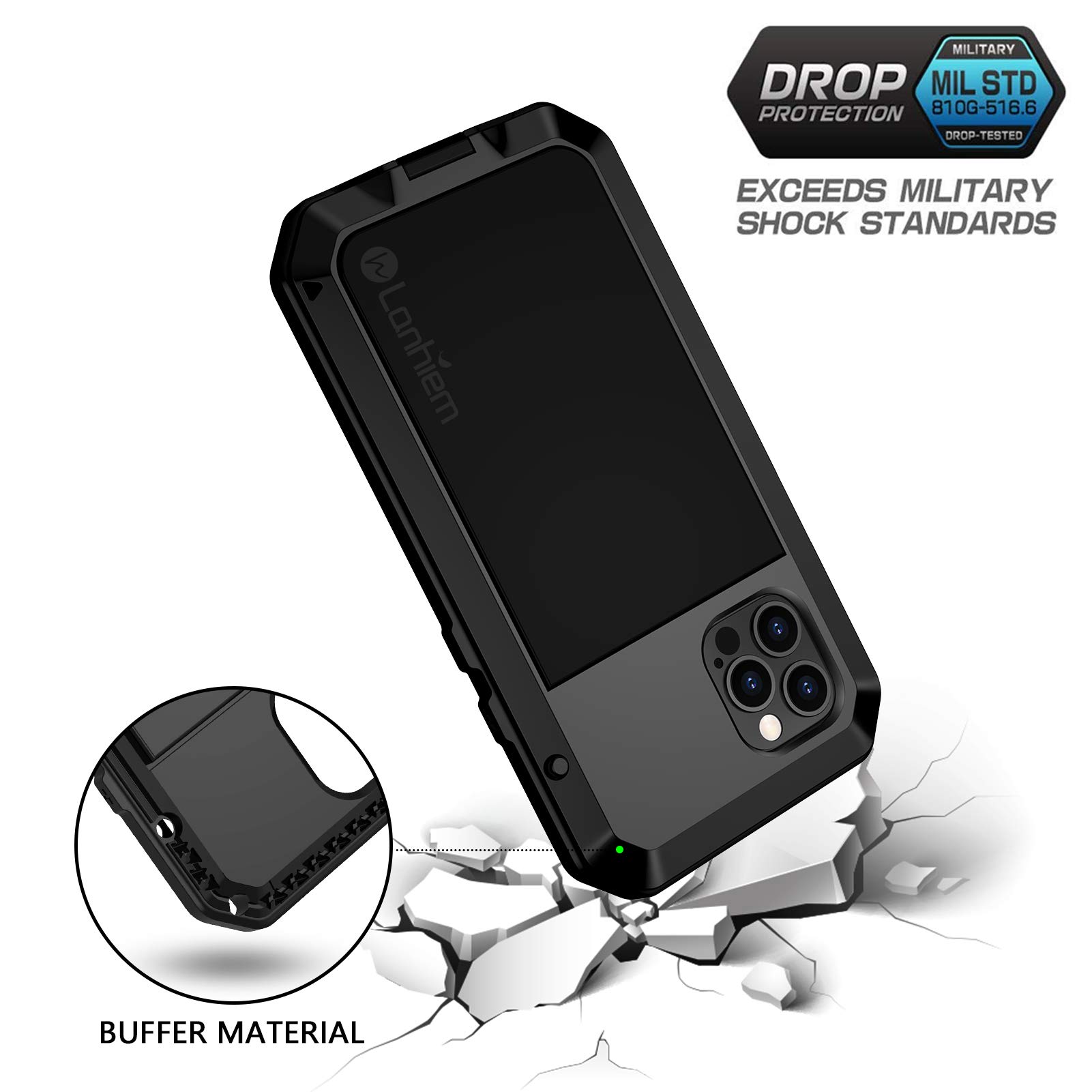Coque Compatible Avec Iphone 12 Anneau coque Silicone coque 360