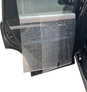 Window Tint Tools 2Pcs Car Door Panel Covers, Window Tinting Tools Waterproof Car Door Guard Protection for Window Tinting Application - White