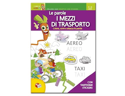 Albo: le parole i mezzi di trasporto con stickers