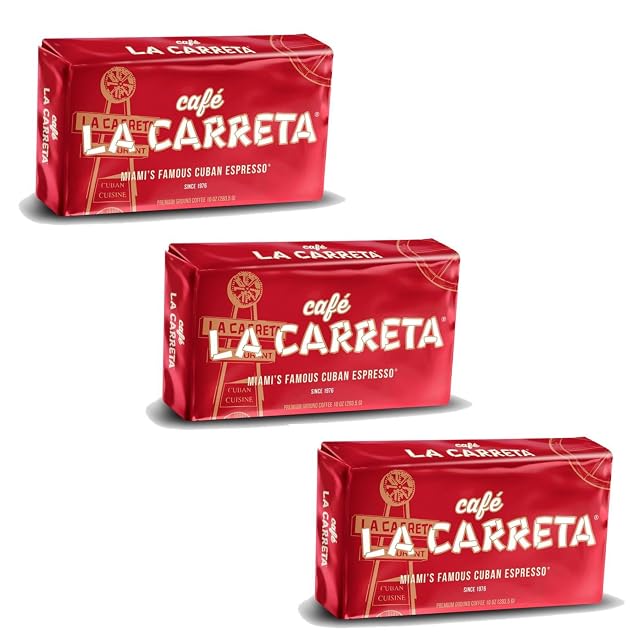 Espresso Ground Coffee Caf La Carreta Cuban Coffee 10 oz Bag Miamis Famous Cuban Espresso Since 1976