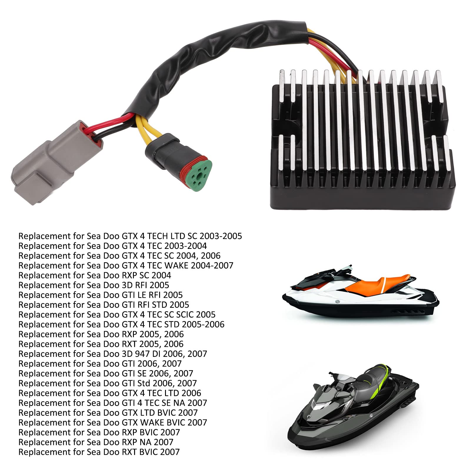 Rectificador de Alternador, Rectificador Regulador de Voltaje 278001581 Rectificador Regulado por Alternador de Tensión de Voltaje Repuesto para GTX 4 TECH LTD SC