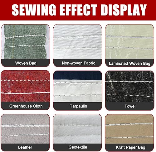 Miniatura 4 de Máquina de cierre de bolsa de batería Máquina de embalaje portátil inalámbrica para bolsas de arpillera, lona, sacos de alimentación, bolsas de