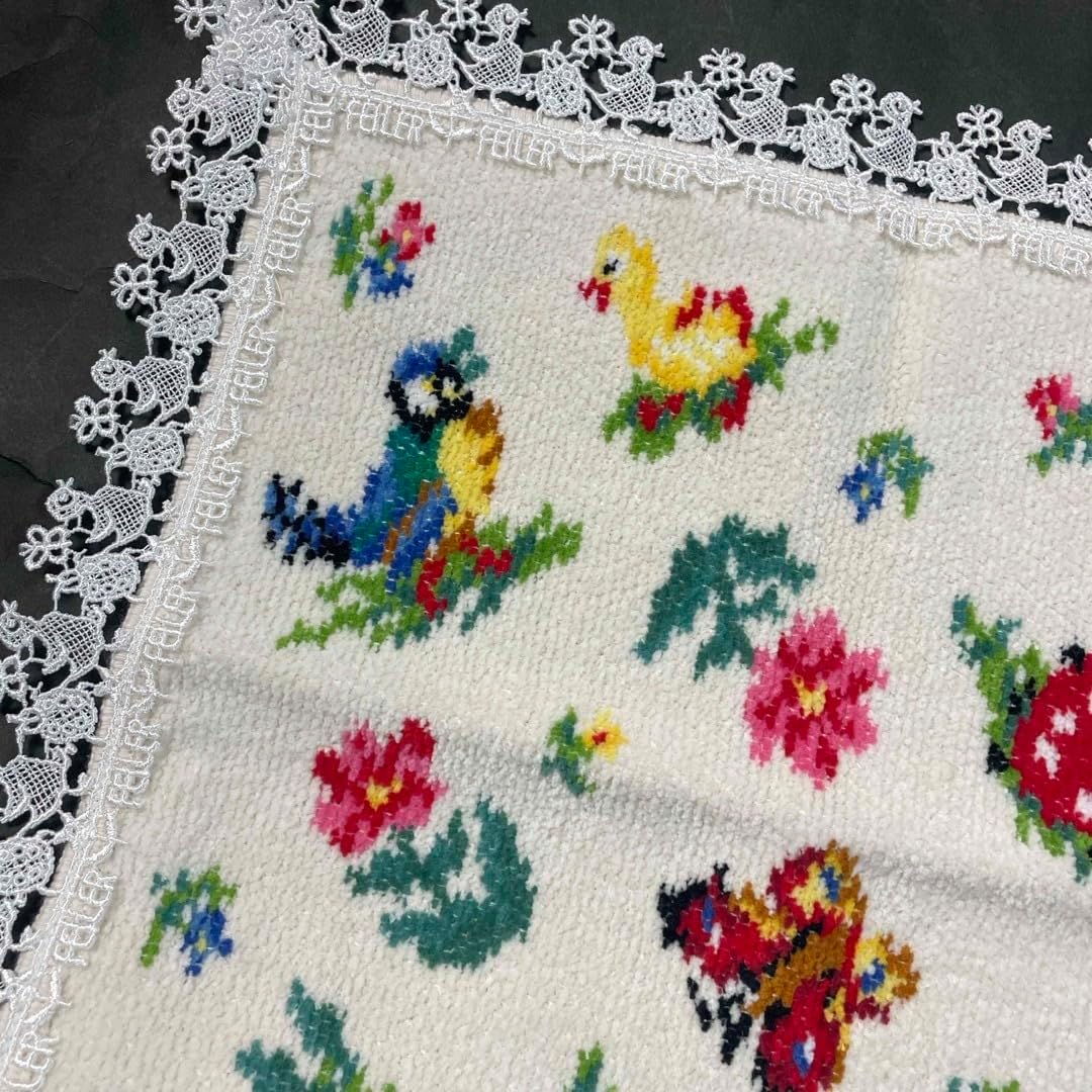 フェイラー 近沢レース 大判ハンカチ 2枚セット ハイジレース C818