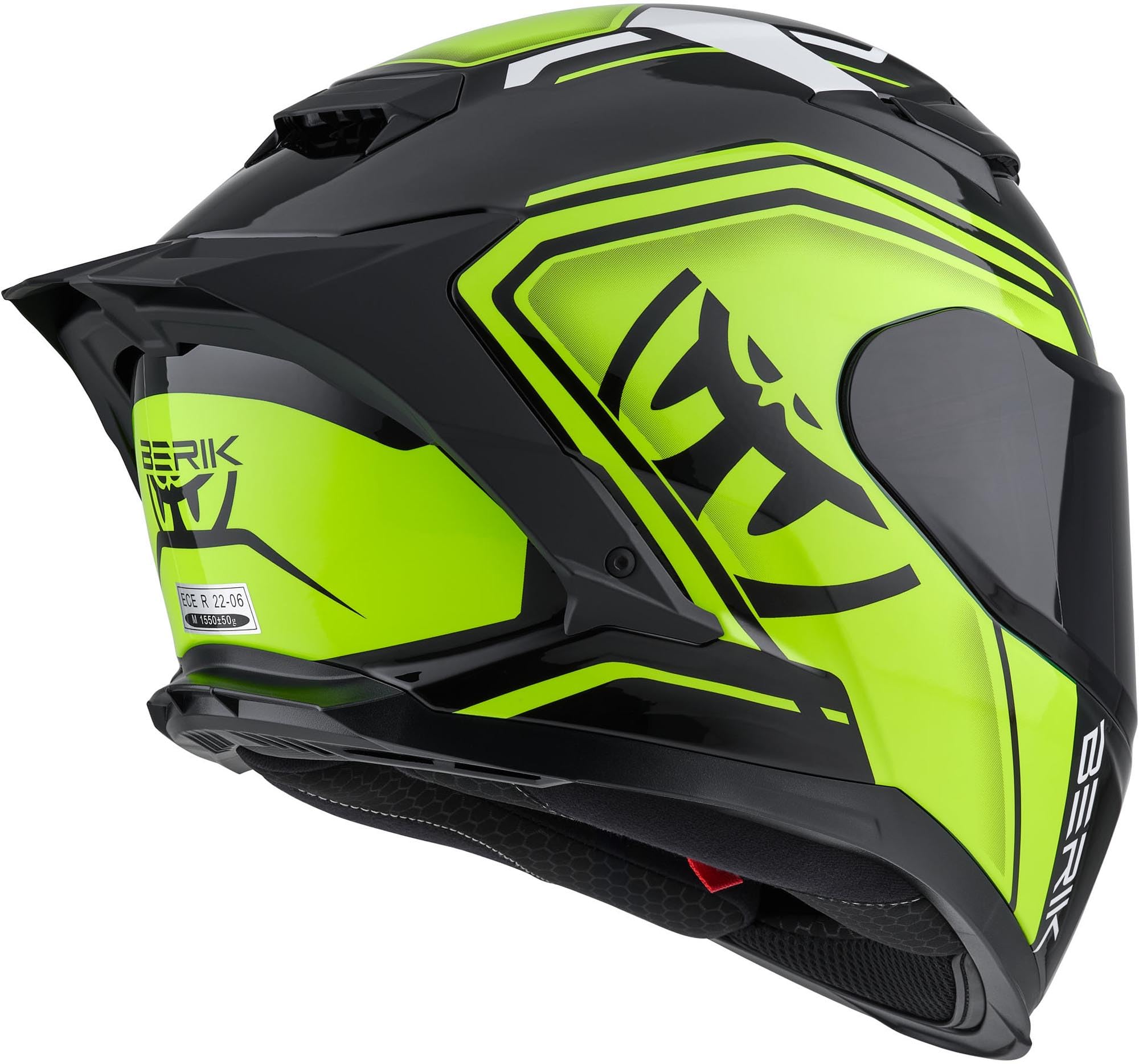 Berik FF871 Mapuro Casque, blanc/noir/gris, XS