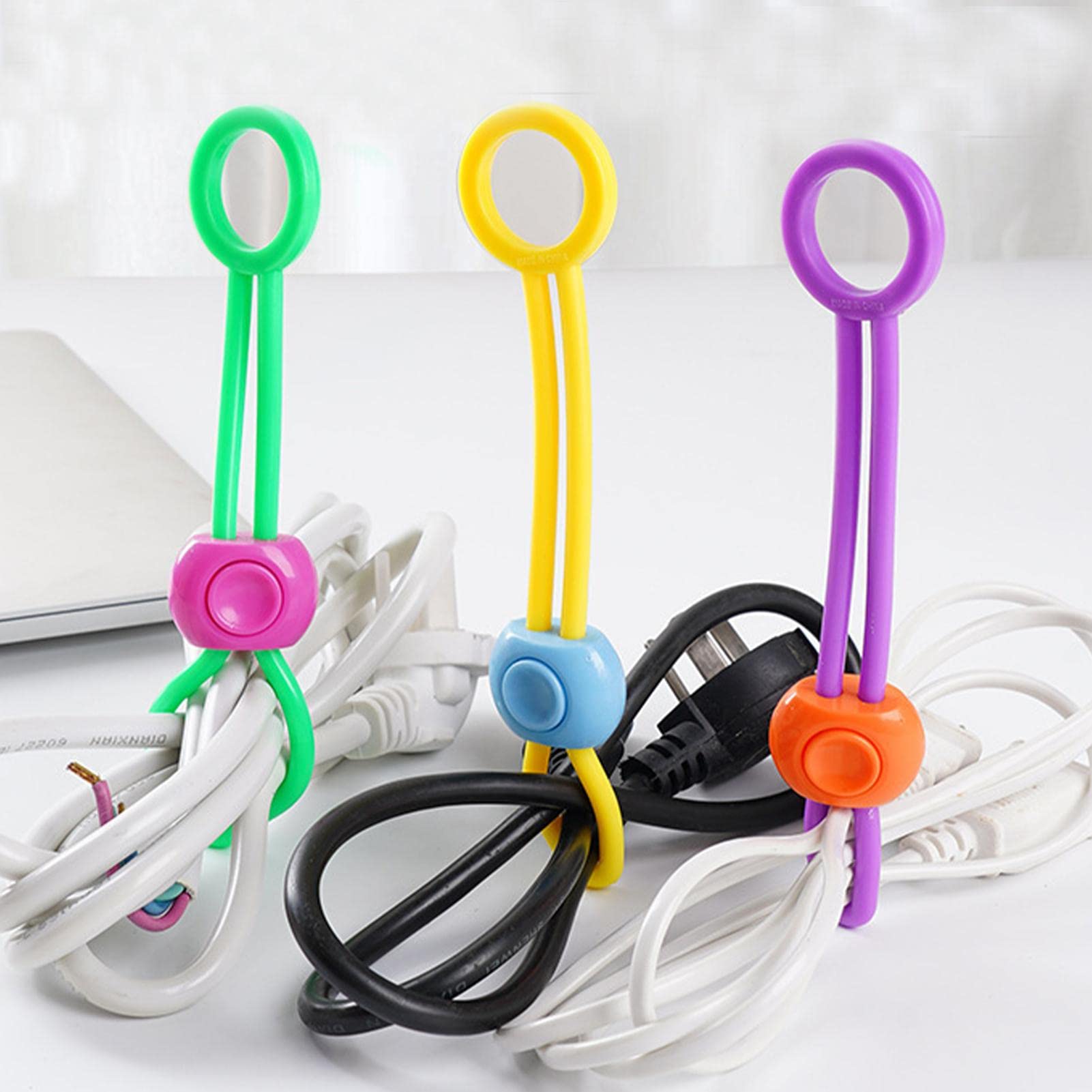 72 Fascette Cavi Riutilizzabili - Per Organizzare Cavi In Casa E Ufficio, Facili Da Usare E Durevoli - Foto 1