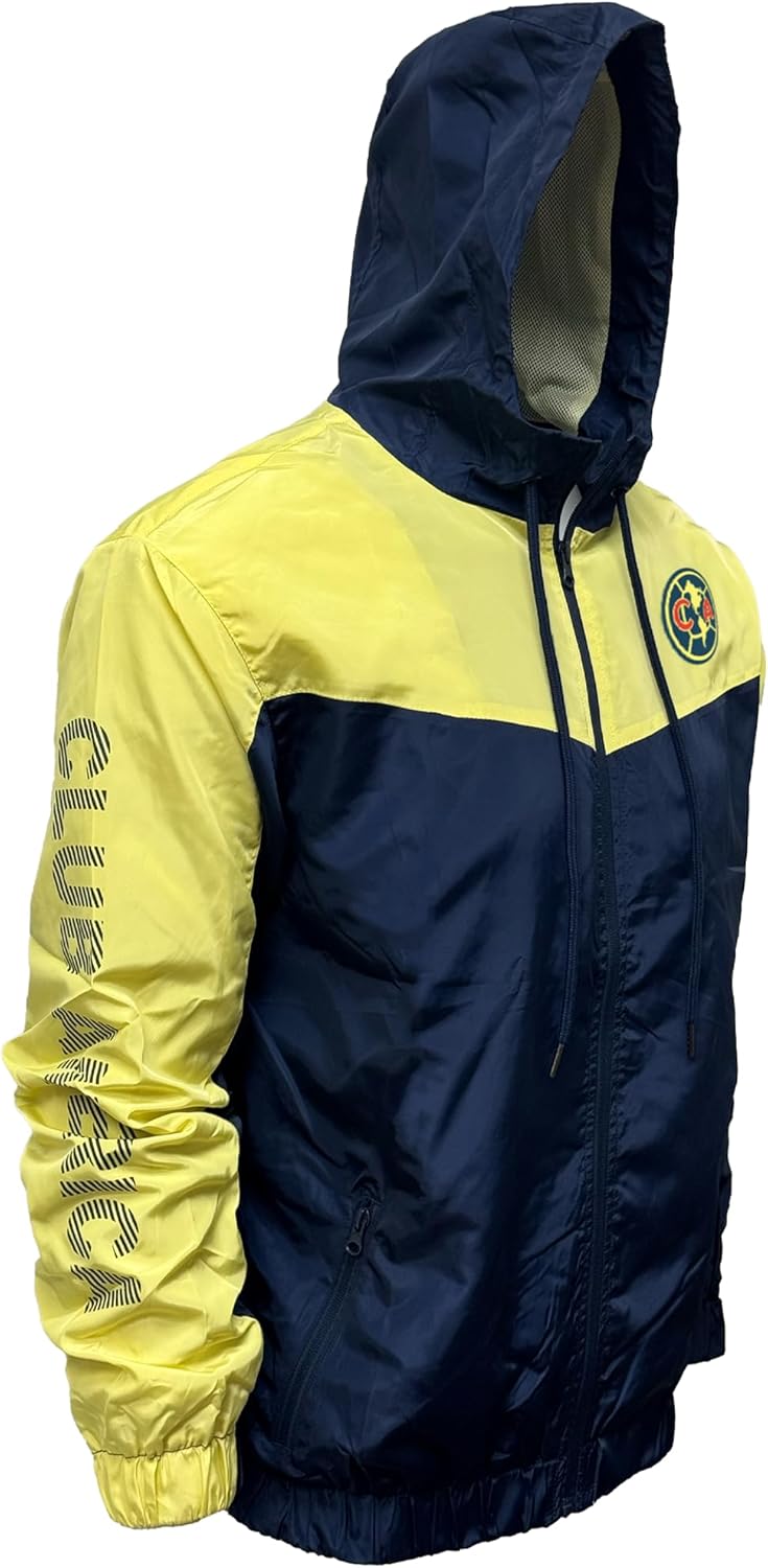 Icon Sports Club America Licensed Windbreaker Rain Jacket – Adult Sizes, Hooded Zip-Up - Image 5