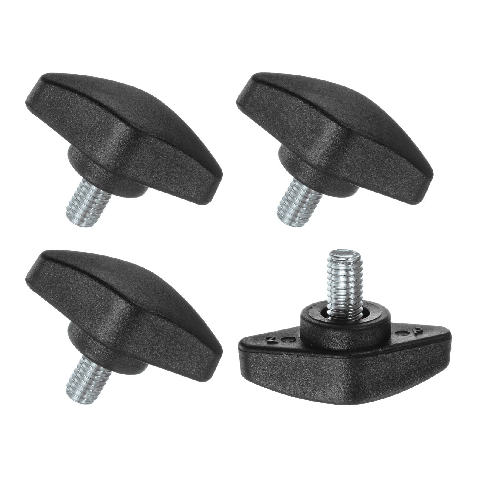 M8 Thumb Screws - Tee Wing Knobs, Black -20