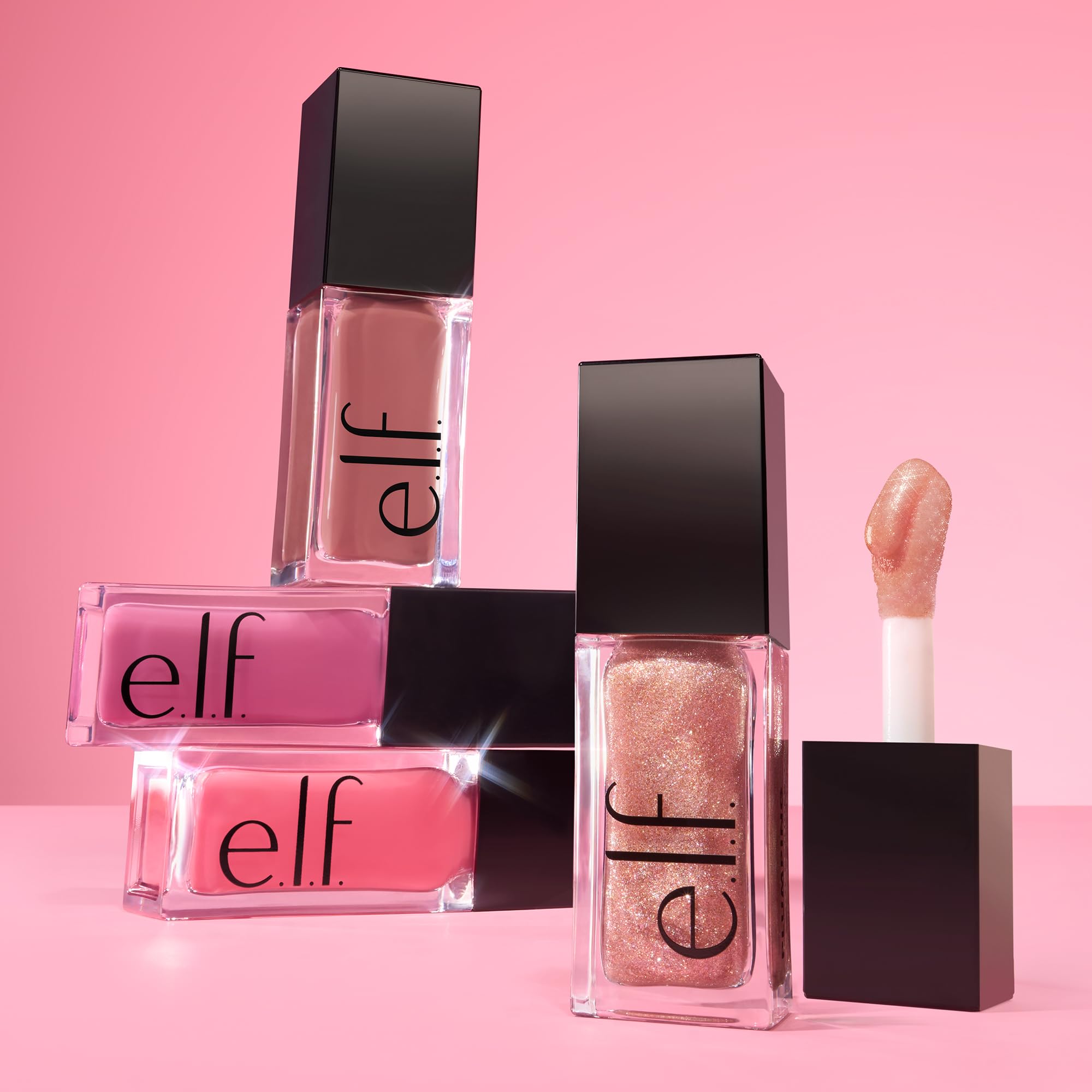 Glow Reviver Plumping Lip Oil, olio labbra nutriente colorato per un finish super lucido, infuso con olio di jojoba, prodotto vegano e non testato sugli animali, 4 tonalità