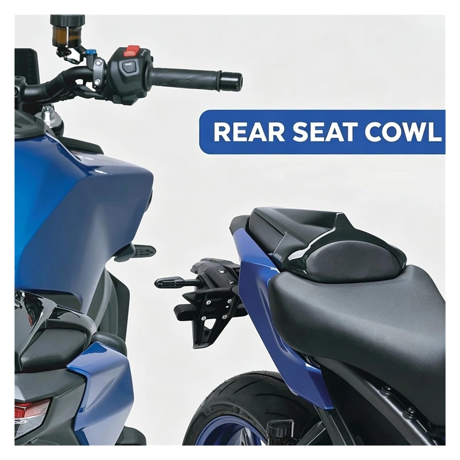 Motociclo Carenatura Copertura passeggero Copertura Della Carenatura Cappuccio Sedile Passeggero Posteriore Per YA&MAHA MT09 MT-09 SP 2024 2025 2026 Accessori Moto Neri
