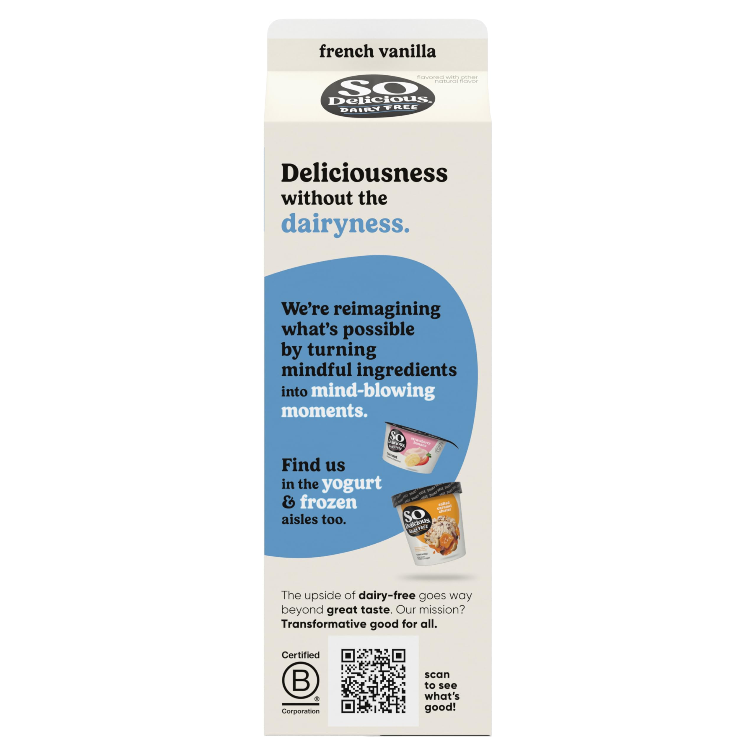 So Delicious Dairy Free Coconut Milk Creamer French Vanilla Vegan Organic Non-GMO Creamy Plant Based Coffee Creamer 32 — view 11