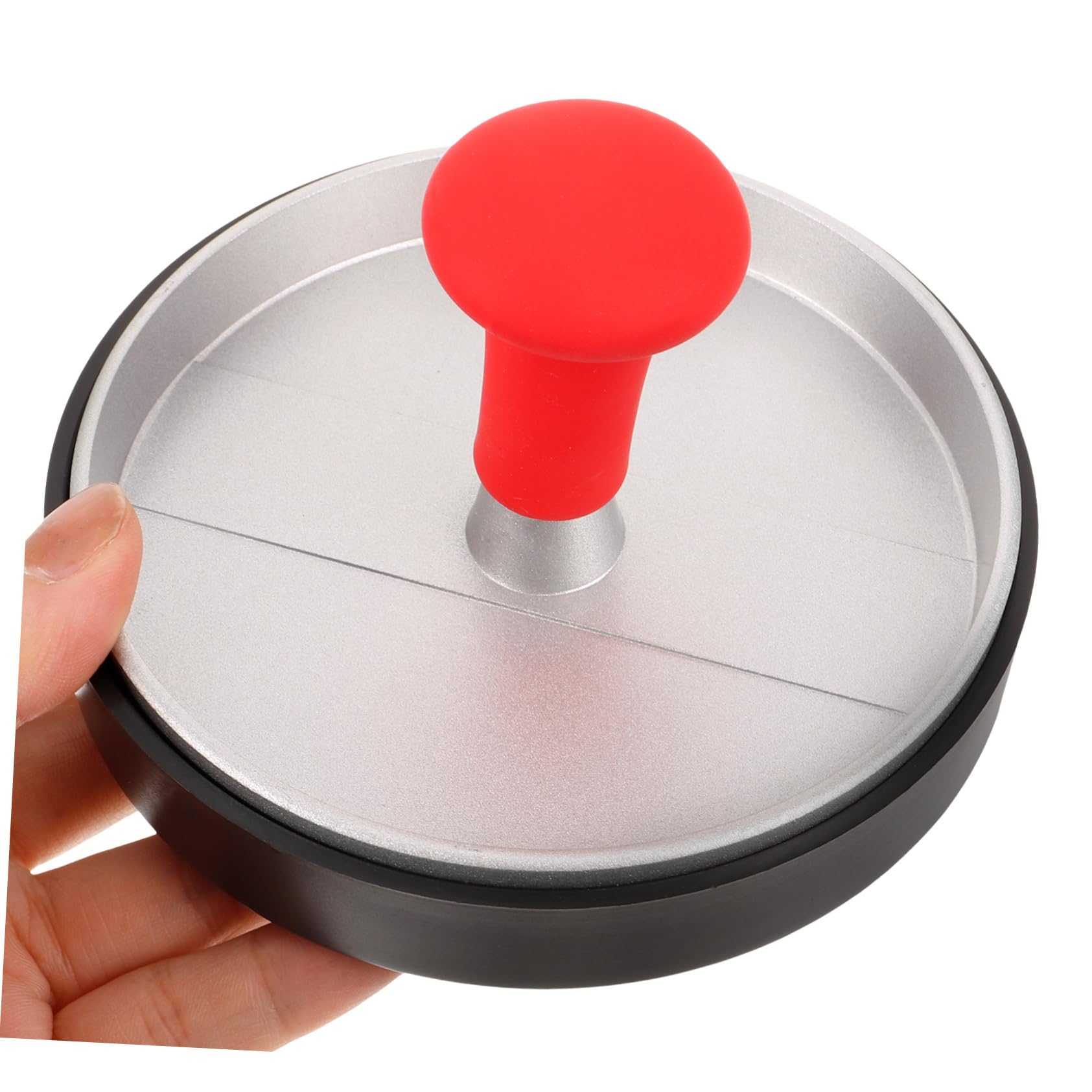 Abaodam 2 Pezzi Pressa per Carne Stampo per Burger Patty Premere Schiacciapatate Pressa per Hamburger Pressa di Carne Macinata Pressa Peso Cottura Silver Acciaio Inossidabile