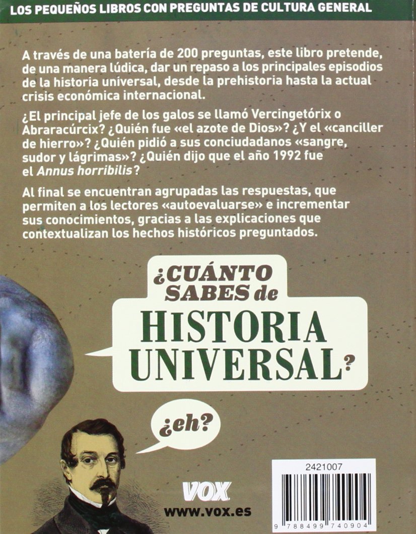 ¿Cuánto sabes de Historia universal?