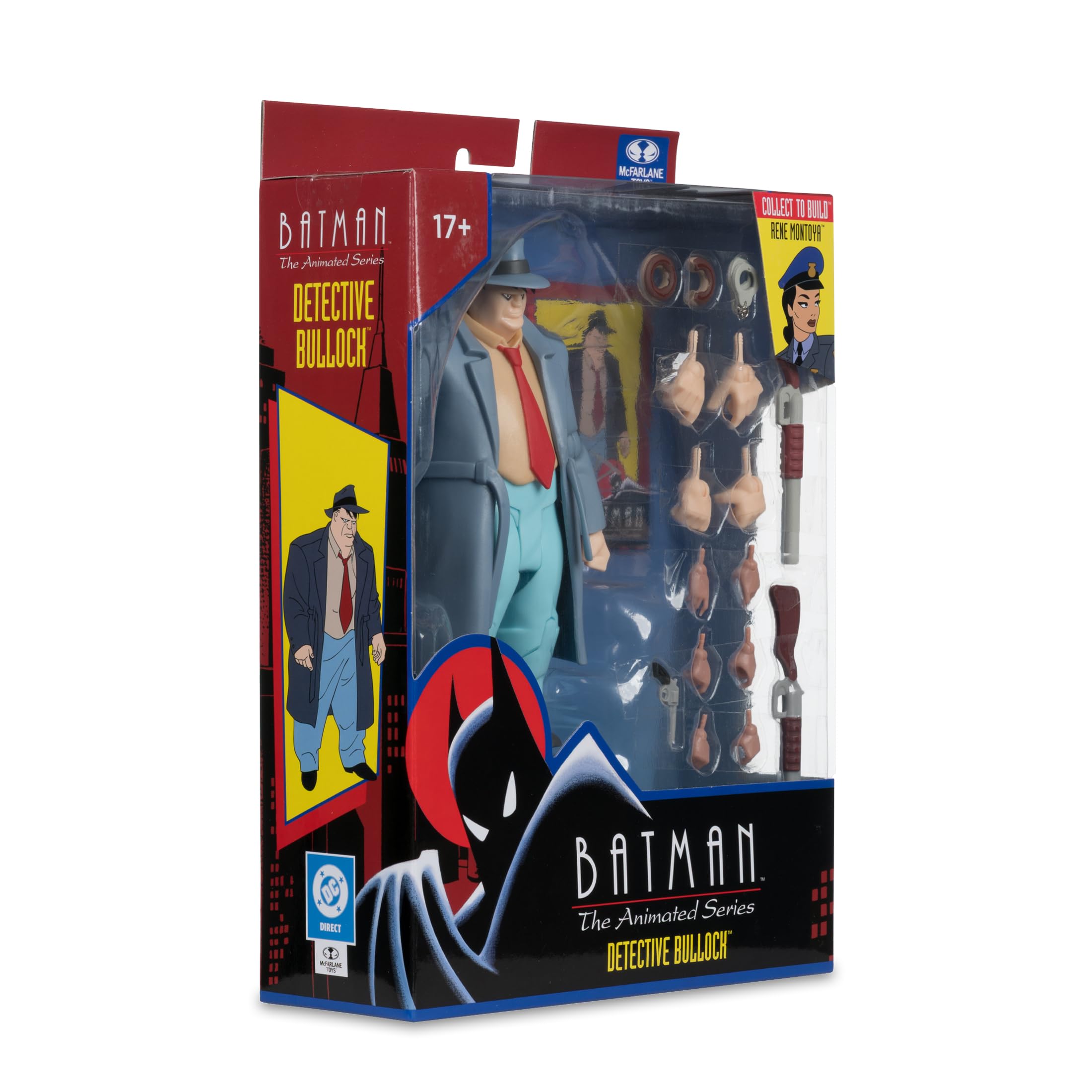 McFarlane DC Direct: Batman The Animated Series Figura de acción de 6 Pulgadas Build-A Wave 6 - Detective Harvey Bullock