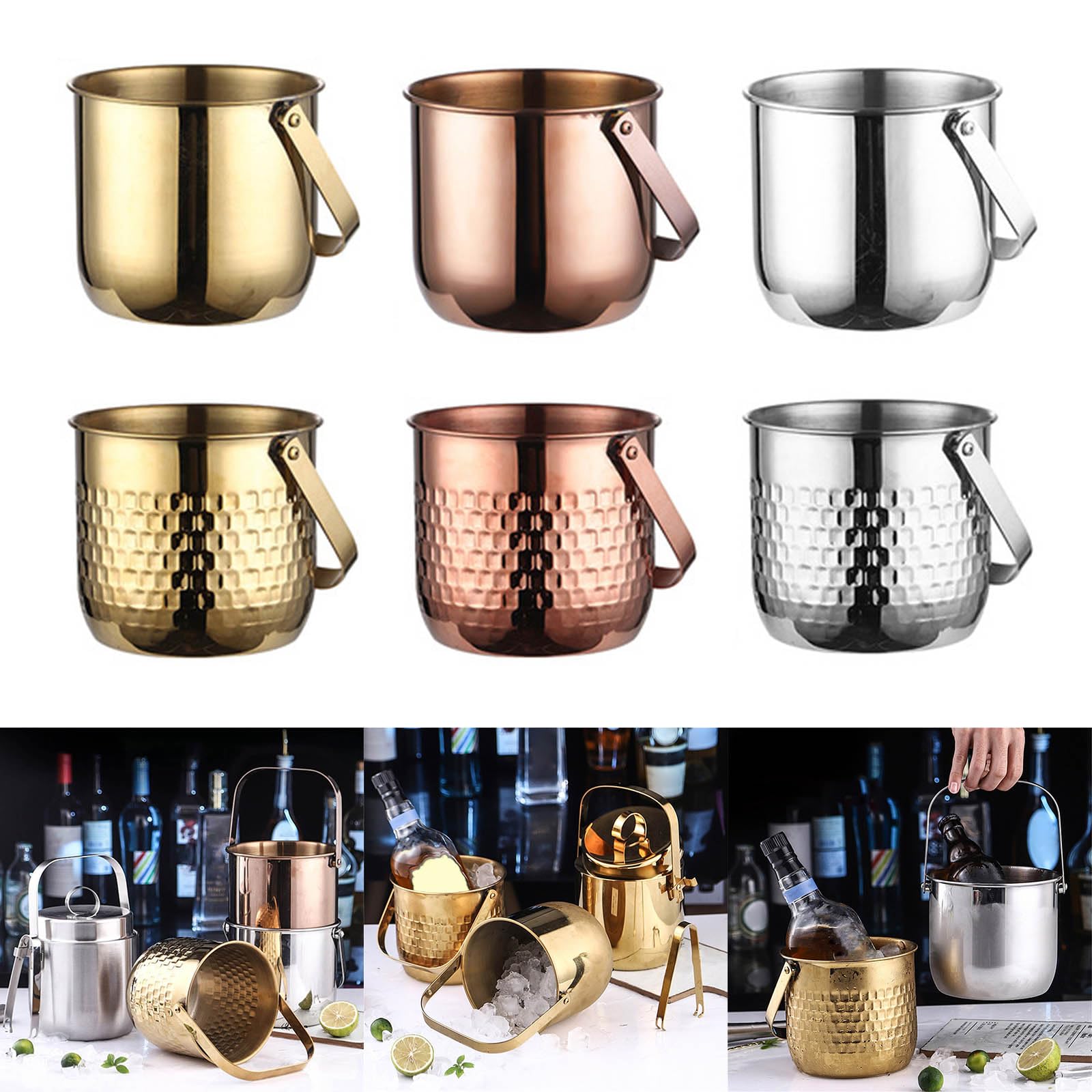 HomeStock Coastal Cool Aluminium Wine Cooler, 9.5