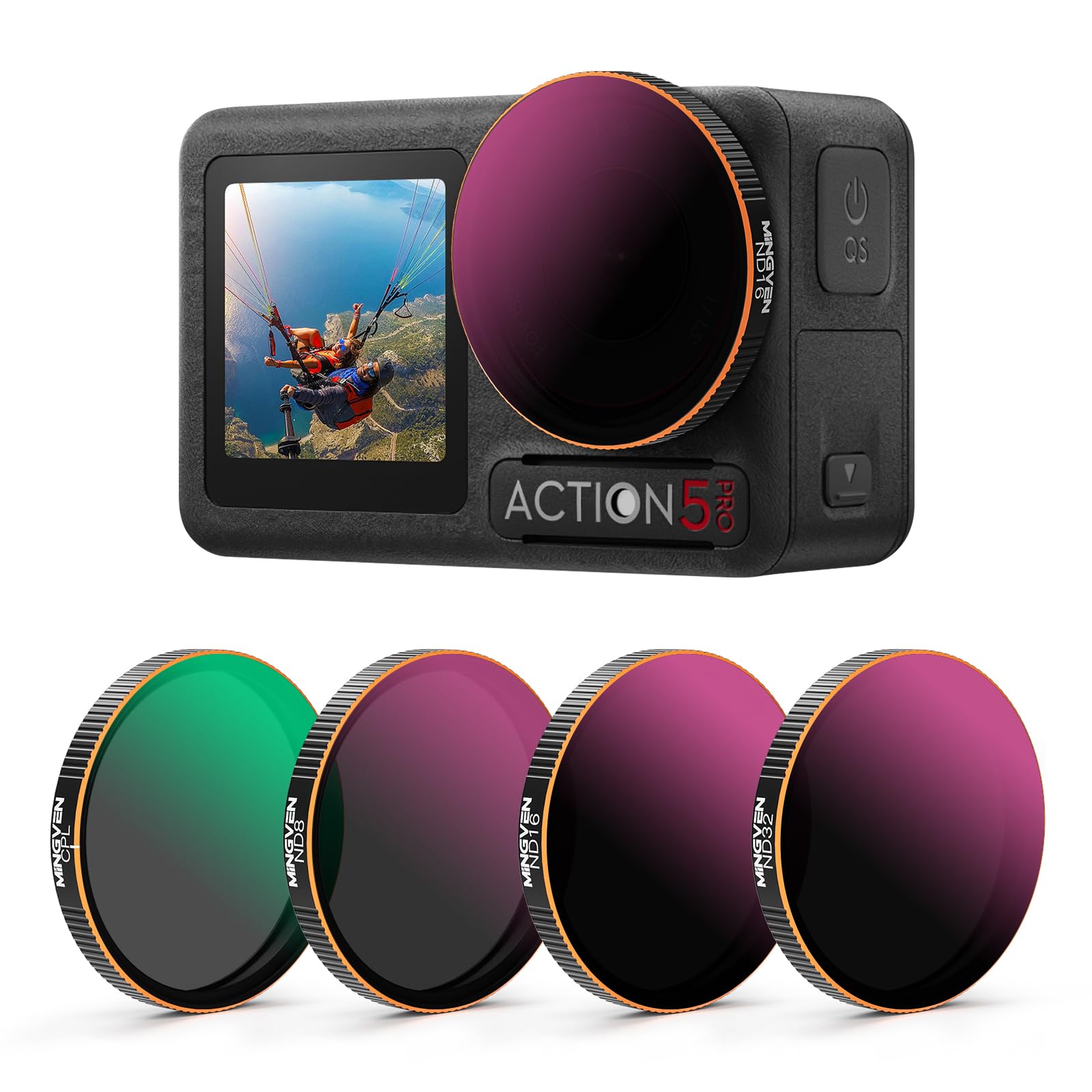 Amazon.com : MINGVEN Action 5 Pro ND Filter Set, CPL + ND Filters