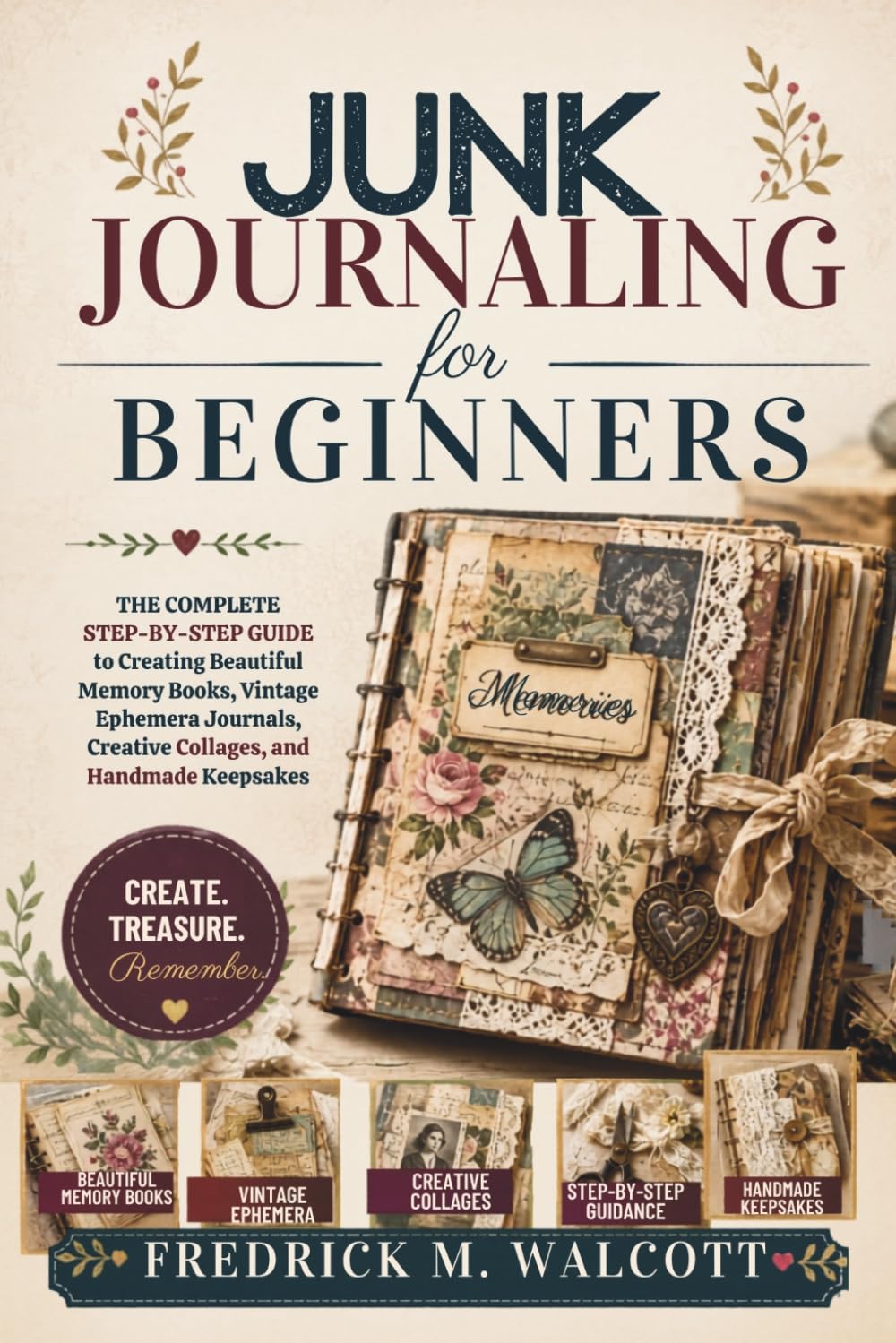 Junk Journaling for Beginners: The Complete Step-by-Step Guide to Creating Beautiful Memory Books, Vintage Ephemera Journals, Creative Collages, and Handmade Keepsakes