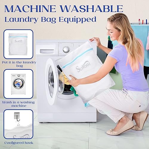 Miniatura 3 de Almohada de baño para soporte de cuello y espalda, accesorio esencial de baño para remojar, jacuzzi o bañera de hidromasaje, almohada de baño 4D