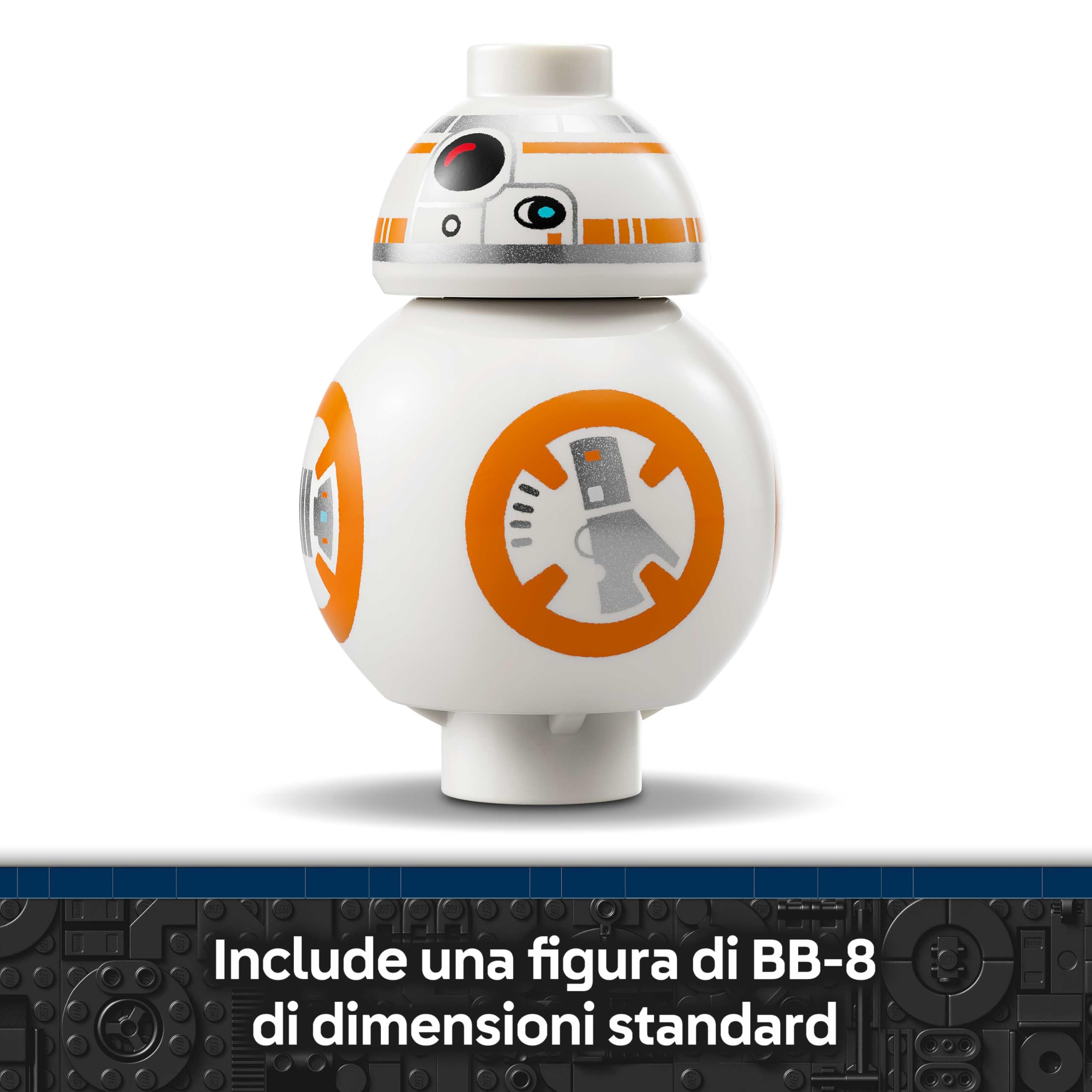 LEGO Star Wars 75452 Droide Astromeccanico BB-8 Kit di Modellismo - Action Figure Giocattolo con Testa Rotante - Decorazione per la Camera da Letto - Regalo per Ragazzi, Ragazze e Fan da 10 Anni in su