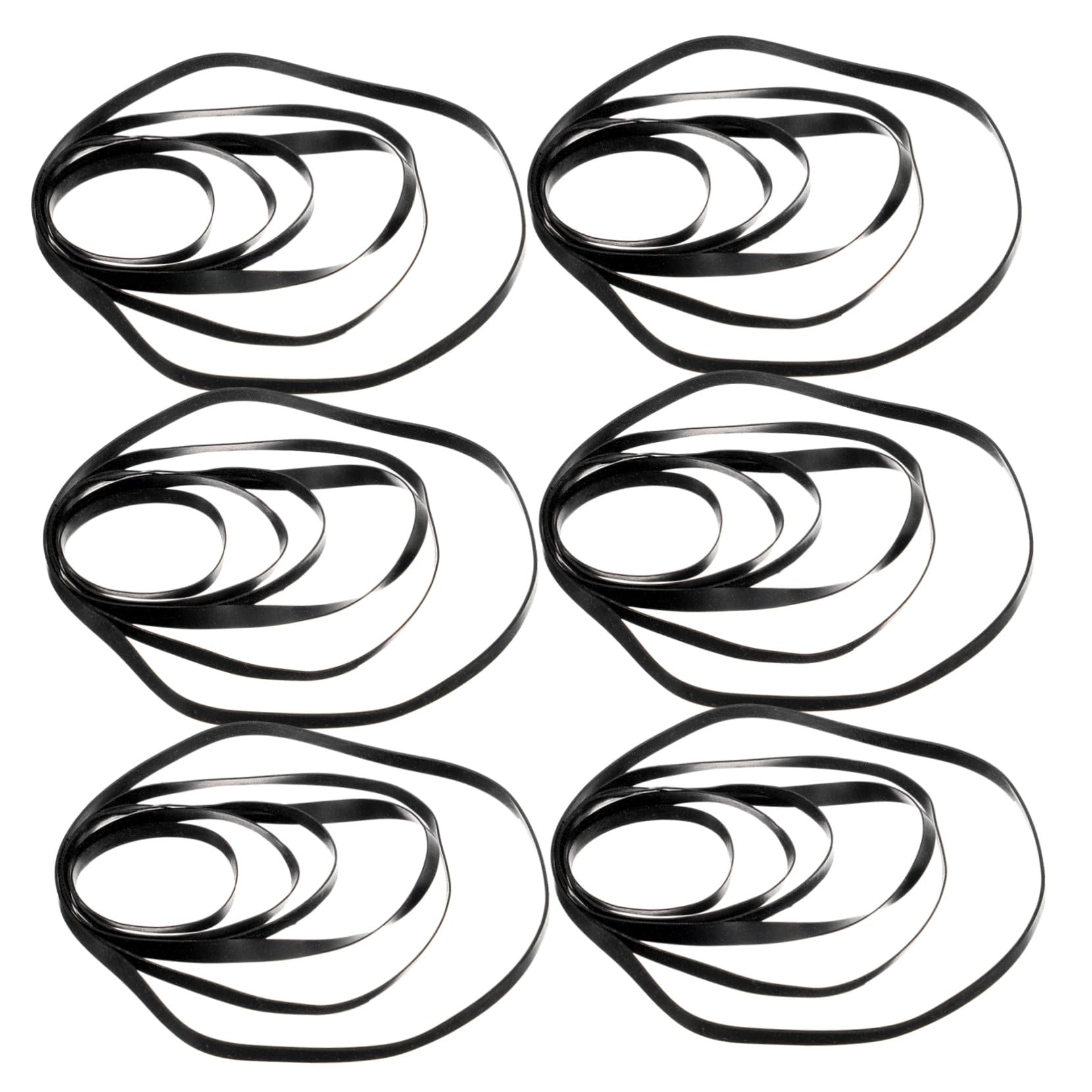 50 pezzi Cinghie Piatti Quadrate in Gomma per Registratore Cassette Cinghie Ricambio Resistenti per Lettori Nastro Dvd e CD Drive Antiusura e Trascinamento Ottimale Compatibili