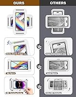 Vista 5 de Soporte para teléfono de ducha mejorado resistente al agua con orificio para altavoz, pantalla táctil, soporte para teléfono de ducha, estuche