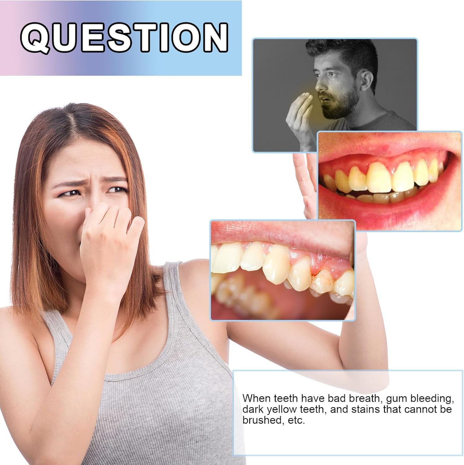 Dentifricio sbiancante alla niacinamide, gel sbiancante alla niacinamide per denti sensibili e alito fresco, dentifricio per rimozione macchie naturale, delicato, ripara e protegge (5 pezzi)