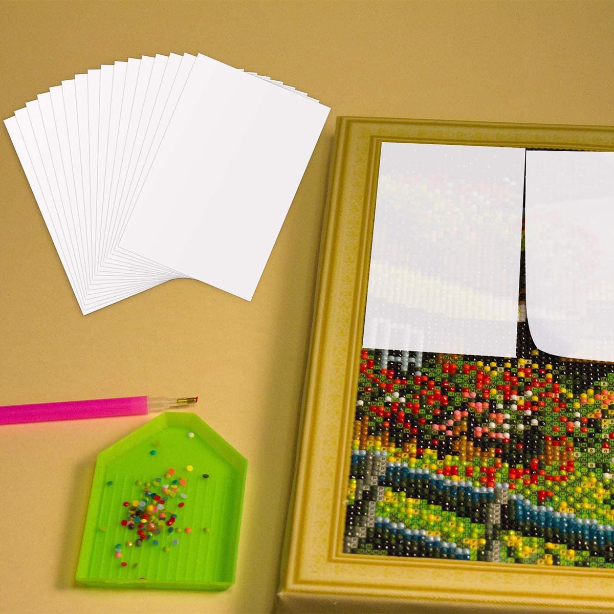 A4 Trennpapier Doppelseitig Weiß 120g, 100 Blatt, Papier