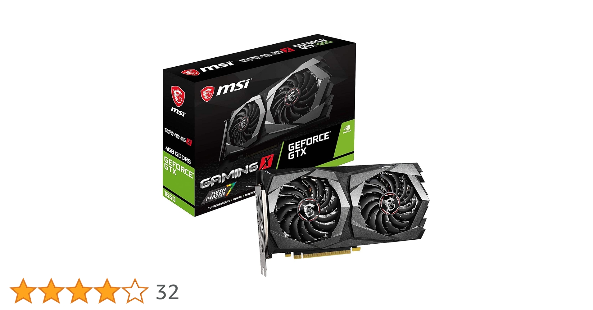グラフィックボード・グラボ・ビデオカード MSI GeForce GTX 1650 lp 4GB MSI GeForce GTX 1650 GAMING X 4G [PCIExp 4GB] 価格比較