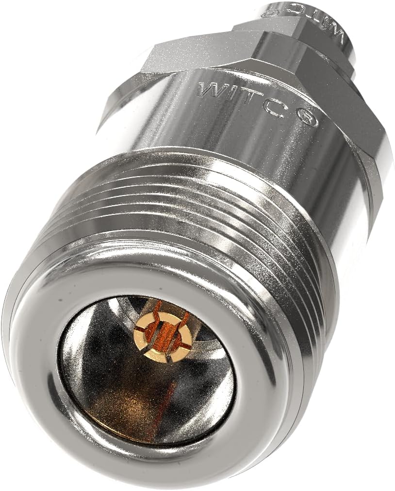 WITC Microwave RF Coax Adapter N Female to 2.92 mm Male Dc to 18 GHz High Frequency Coaxial Adapter 50 Ohm Precision Stainless Steel VSWR 1.20 for RF Equipment Coax Cable Wireless LAN Radio Devices