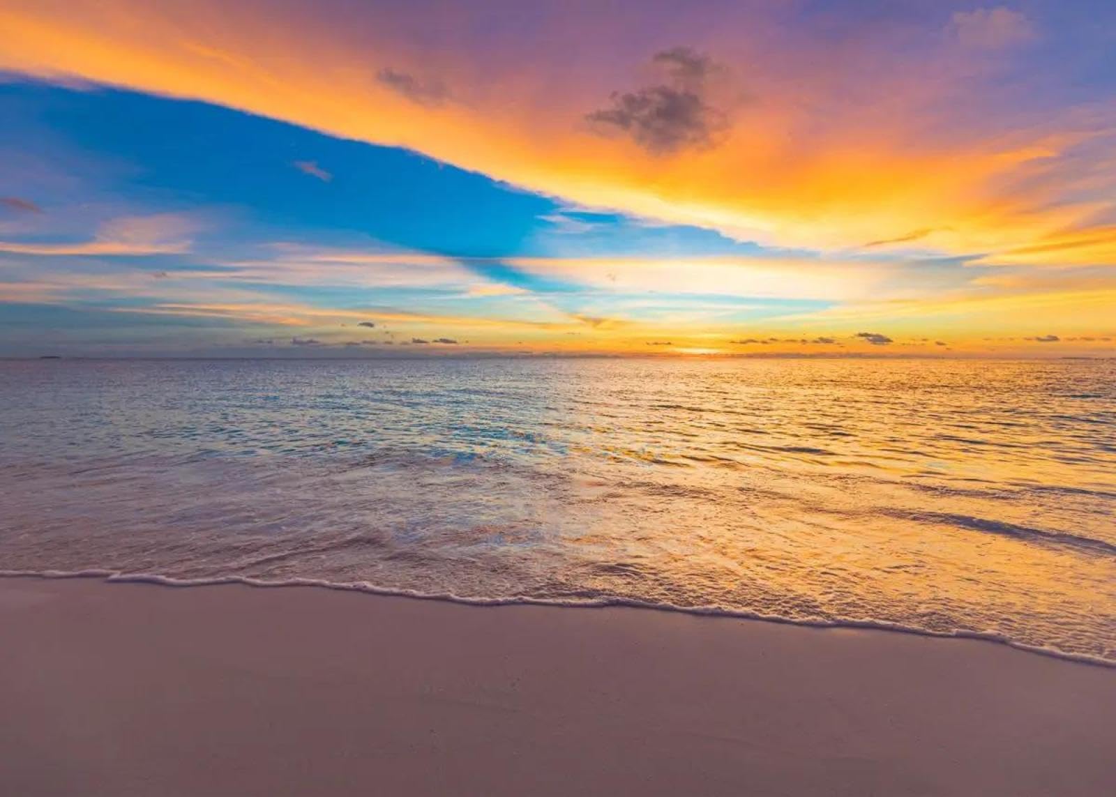 SHINERING Sunsets Natural Sea Beach Landscape Poster And Prints Picture Canvas Painting Wall Art For Living Room Home Decor A13 21X30Cm Unframed