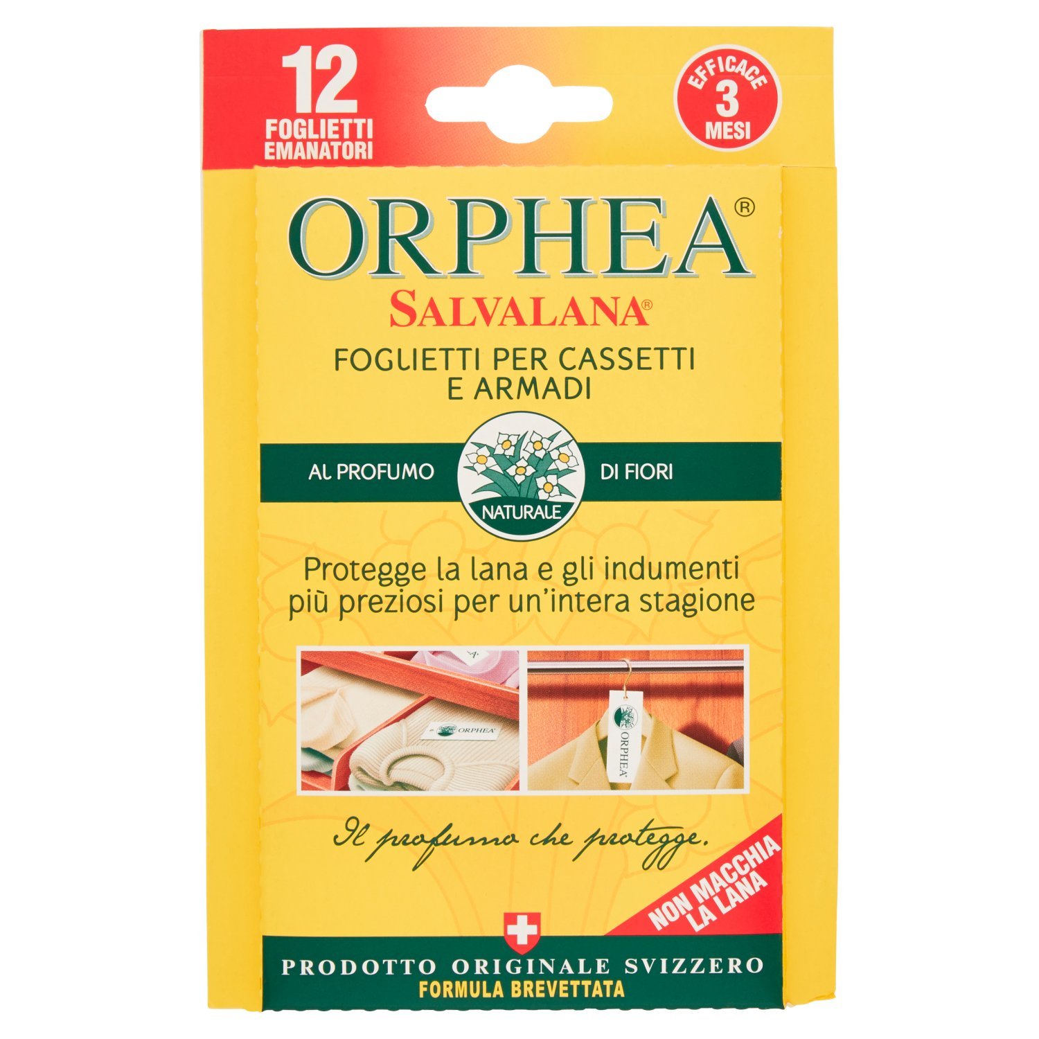 Orphea Salvalana Foglietti per Cassetti e Armadi 12 Pezzi