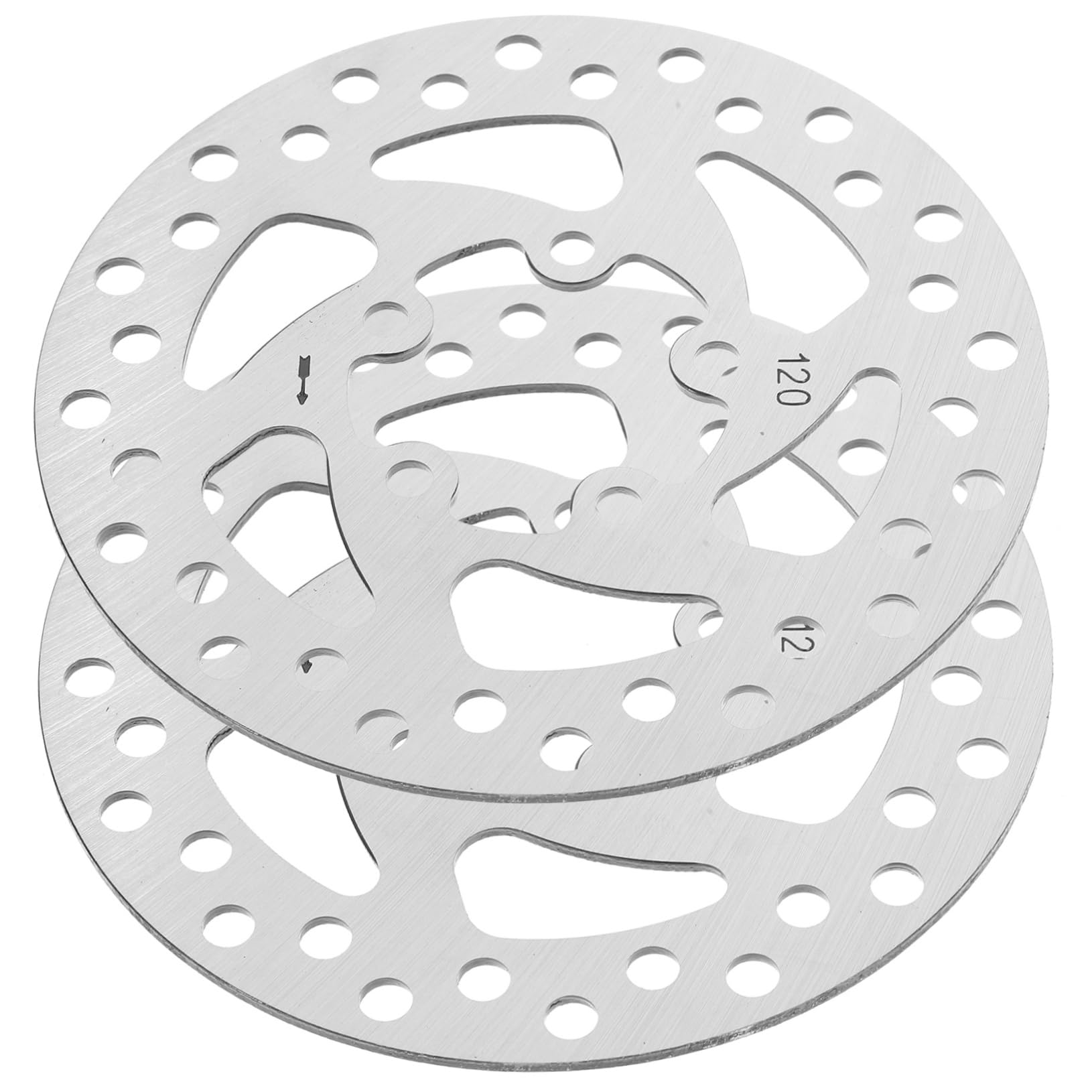 BCOATH 2pcs Six Bolts Brake Disc for Electric Scooters Brake Rotors High-Performance Replacement Parts for Enhanced Heat Dissipation and Reduced Noise