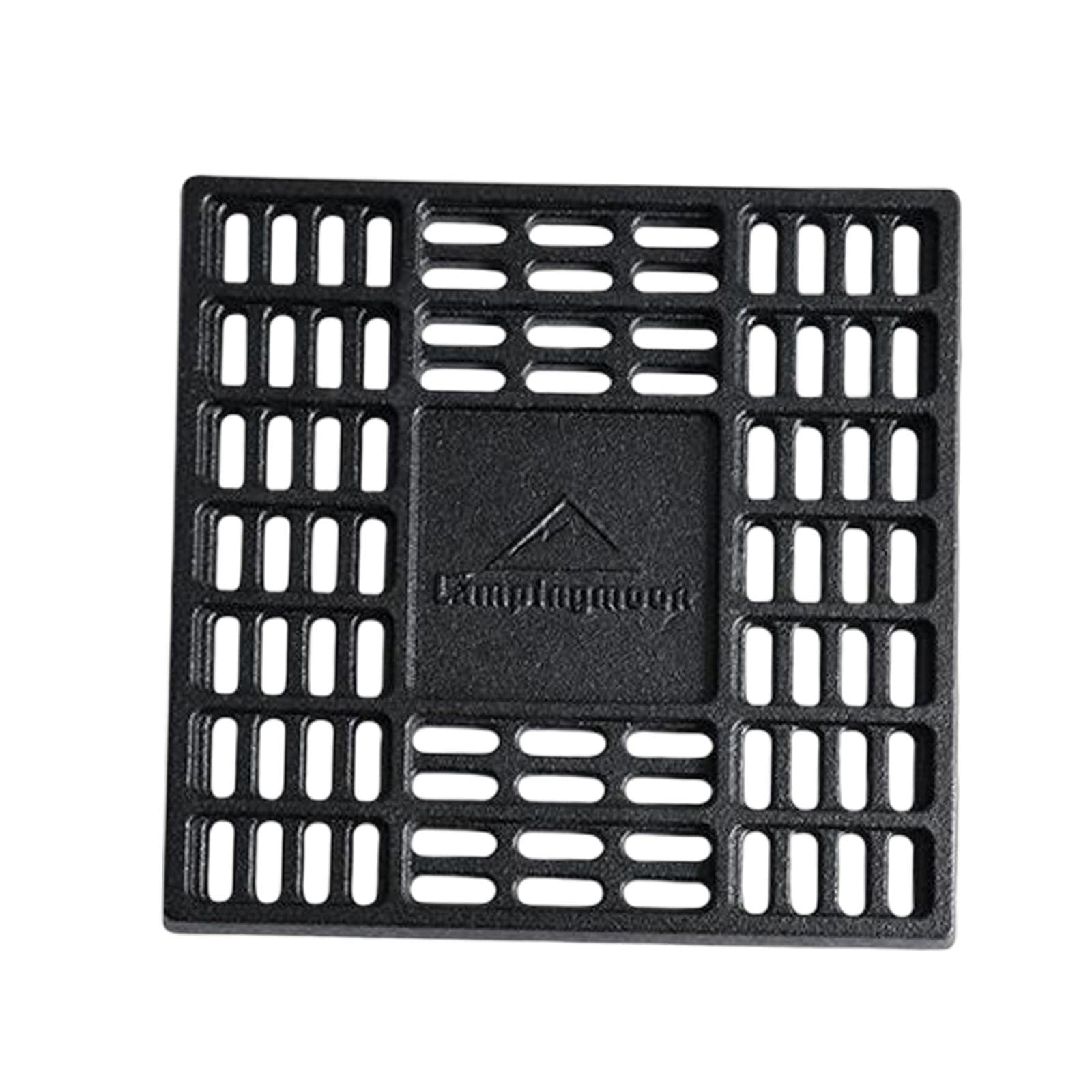 Outdoor Fire Pit Carbon Board Wood Burning Firepit Campfire for Travel 25x25x1.5cm-image-26