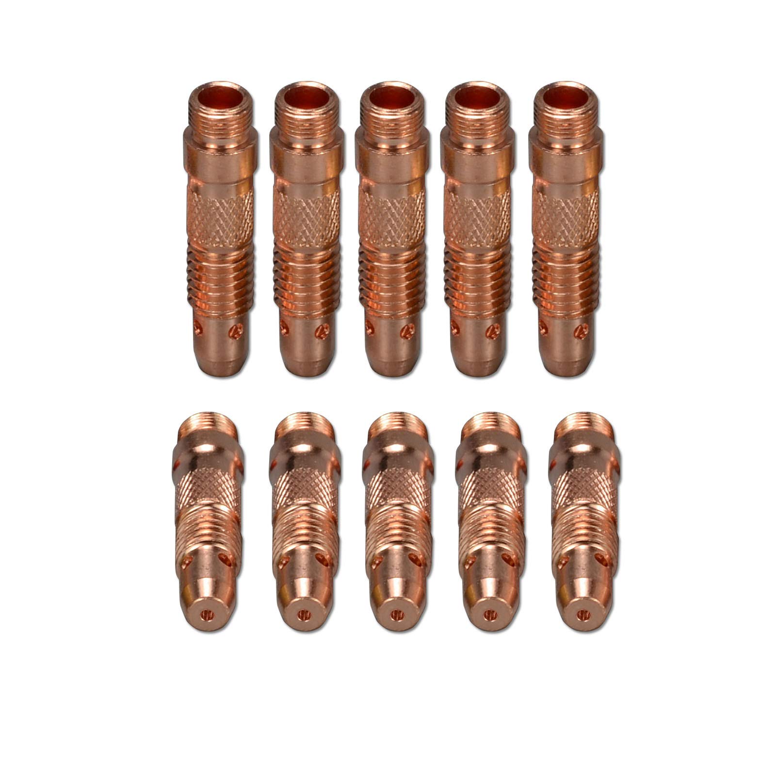Riverweld Tig Collet Bodies 10N31 1.6Mm Orifice For Qq300 Pta Db Sr Wp 17 18 26 Tig Welding Torch Pack Of 10