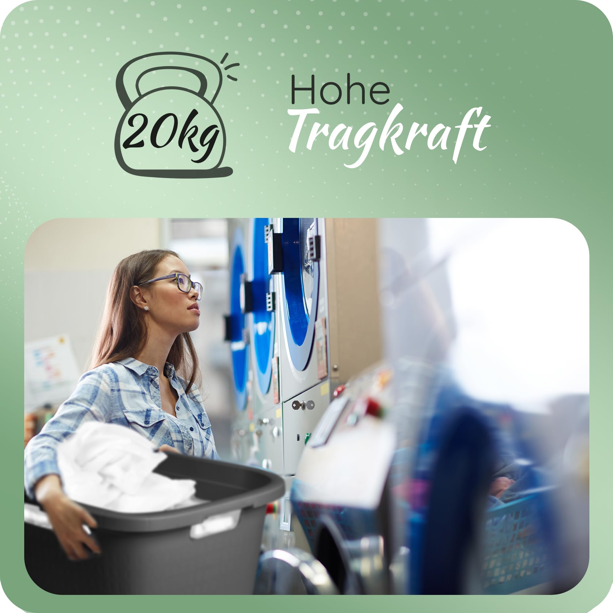 Novaliv Wäschewanne-Set 2x 25L + 2x 40L, Wäschebox Set Wäscheeimer Wäschebehälter für Bad Wäsche Schmutzwäsche, Wäschekörbe Wäschewanne Laundry Basket Wäschetonne Korb Sammler Box Wanne