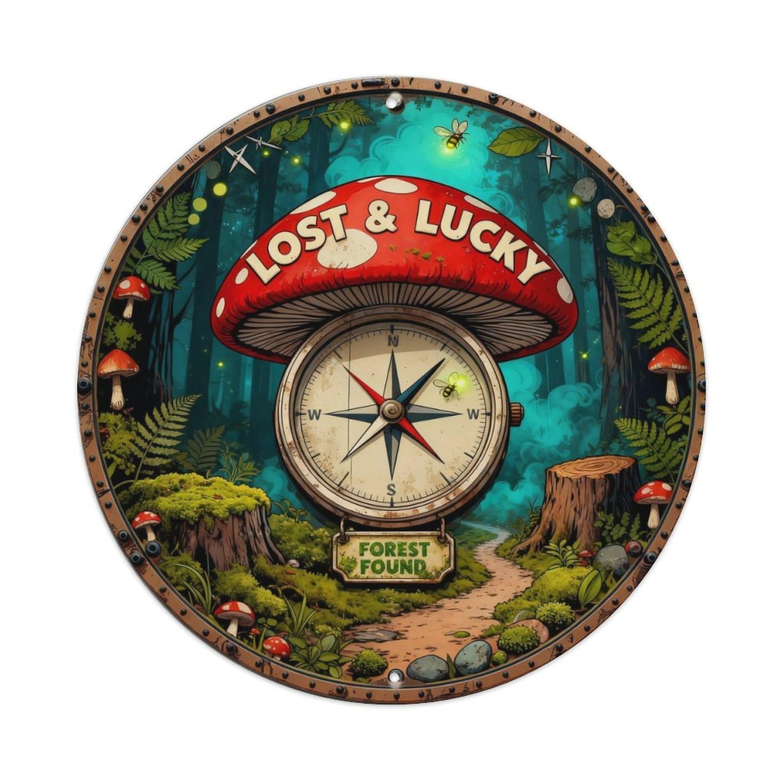 Lost Lucky Sign Metal Tin Sign Plaque
