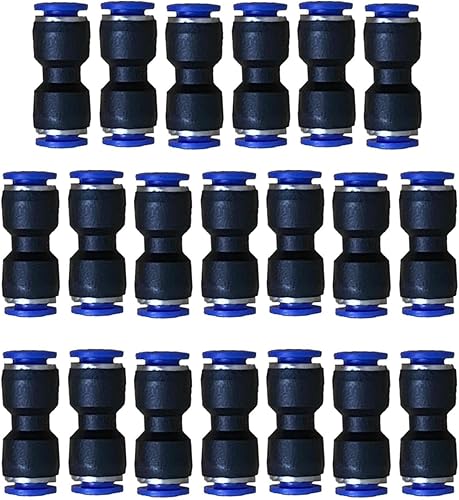 Vista 58 de 5 conectores reductores de tubo de 3 vías en forma de T de 0.394 in x 0.236 in x 0.394 in, empuje rápido para conectar la conexión en T Unión de 4