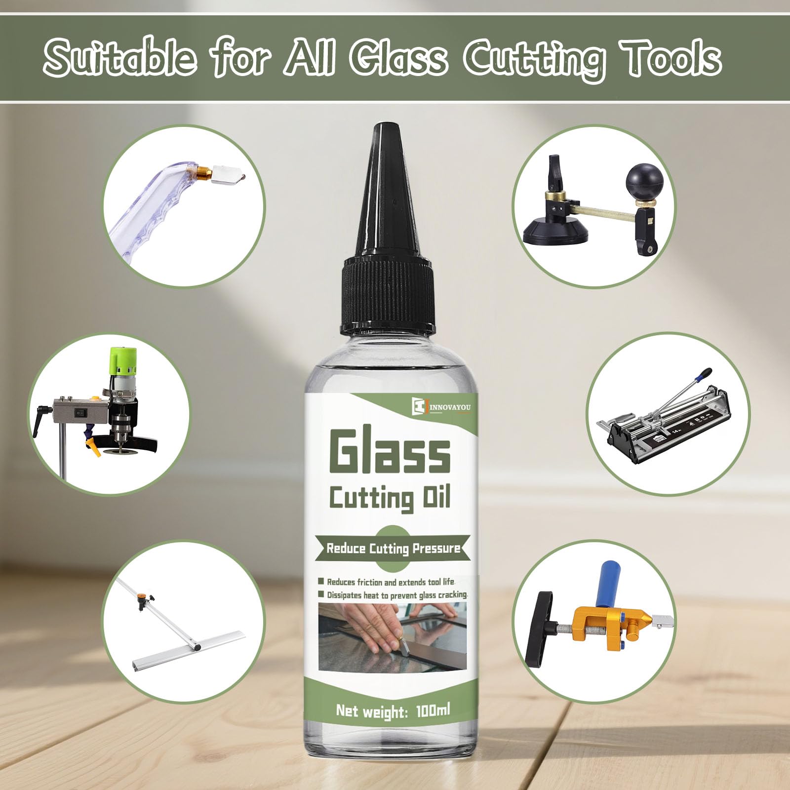 WAN2TLK Glass Cutting Oil 200ml, Suitable for All Glass Cutting Tools Tiles and Mirrors - Image 2
